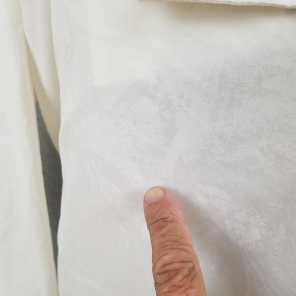 Gap Jacket Mens XL White Summit Anorak Hooded Pullover Nylon Windbreaker Vent - Picture 4 of 14